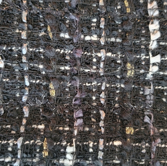 EUC Milly Tweed Romper With Patent Leather/Gold Zipper Details Size 4 - Picture 8 of 12